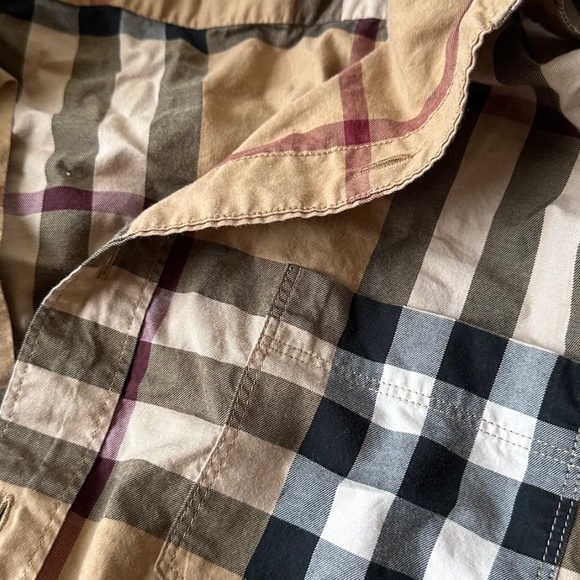 flannel (burberry) button up top - Picture 2 of 3